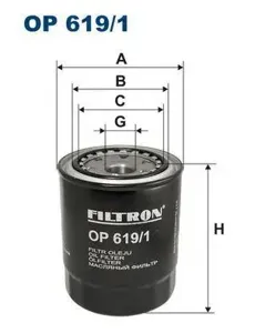 FILTRON OP6191 Фильтр масляный Toyota 2.0D-4.2TD