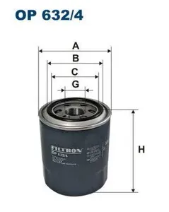 FILTRON OP6324 Фильтр масляный Hyundai H1,STAREX, Terracan Kia Carnival ,PREGIO 2.5-2.9CRDi