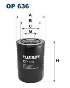 FILTRON OP636 Фильтр масляный корпусной