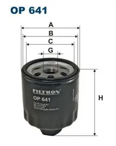 FILTRON OP641 Фильтр масляный Seat Cordoba 1.4i 16V Ibiza 1.4i 16V, VW Golf IV 1.4i 96>