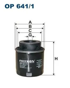 FILTRON OP6411 Фильтр масляный Audi A3 1.4TFSi 07>, Seat Ibiza Leon, Skoda Fabia , VW EOS Golf 1.4TSI 07>