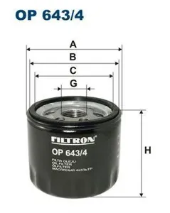 FILTRON OP6434 Фильтр масляный Nissan Primera 1.9DCi 02>, Renault Megane 1.5DCi1.9DCi 02>