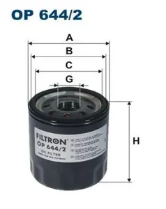 FILTRON OP6442 Фильтр масляный Suzuki Grand Vitara 3.2 09- Jeep Dodge 1.82.02.4 06-