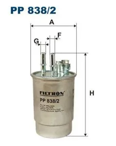 FILTRON PP8382 Фильтр топливный D88 L166 Ford Focus 1.8TDI 98>