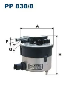 FILTRON PP8388 Фильтр топливный Ford Fiesta C-Max Focus Fusion 1.6TDCi, Volvo S40V50C30 1.6D 04>