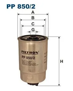 FILTRON PP8502 Фильтр топливный Audi A4A6 1.9TDi 00>, VW Passat B5 1.9TDi 98>