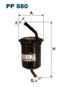 FILTRON PP880 Фильтр топливный Mazda 323 1.3-1.8L