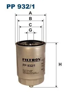 FILTRON PP9321 Фильтр топливный Volvo S60V70S80 2.4D 01>