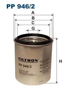FILTRON PP9462 Фильтр топливный 107x97.5 Chrysler Voyager 2.5TD 92-95, Jeep Cherokee 2.5 95-01