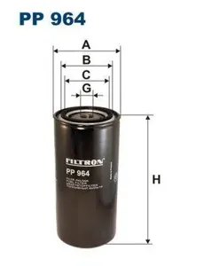 FILTRON PP964 Фильтр топливный Volvo 50007000B7B10B12FH12FL12FM7FM12NH12NL10