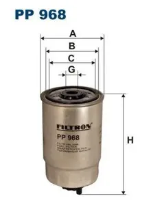 FILTRON PP968 Фильтр топливный Fiat Peugeot Citroen 1.9-2.8D 1997=>