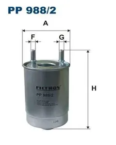 FILTRON PP9882 Фильтр топливный Renault Fluence Megane Scenic 1.5D-2.0D 08-