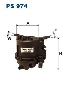 FILTRON PS974 Фильтр топливный Ford Fiesta Fusion 1.4D 01>, Mazda 2 1.4D 03>