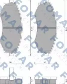 FOMAR FO448781 Колодки торм.передние