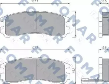 FOMAR FO479481 Колодки торм.задние