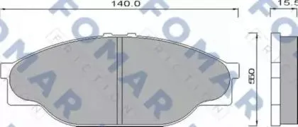 FOMAR FO493981 Колодки торм.передние