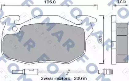 FOMAR FO529481 Колодки торм.передние