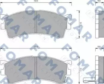 FOMAR FO679881 Колодки торм.передние