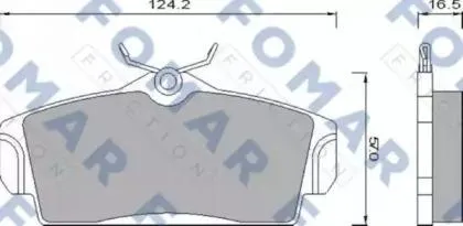 FOMAR FO680781 Колодки торм.передние