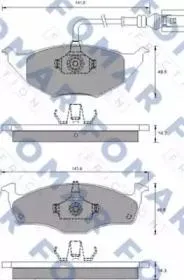 FOMAR FO687881 Колодки торм.