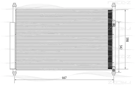 FREE-Z KC0256 Радиатор кондиционера