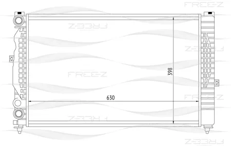 FREE-Z KK0103 радиатор Audi A4A6 94>