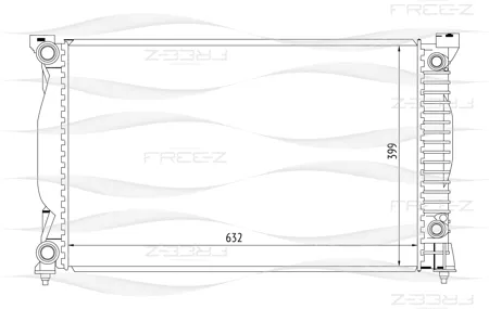 FREE-Z KK0105 радиатор Audi A4A6 00>