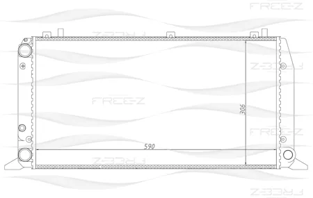 FREE-Z KK0109 радиатор Audi 80 86>