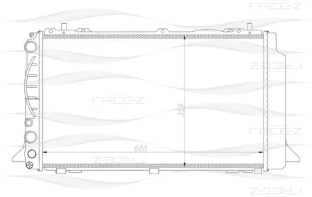 FREE-Z KK0114 радиатор Audi 80 91>