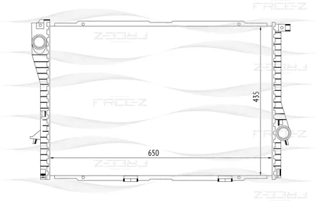 FREE-Z KK0120 Радиатор BMW 5 (E39) 7 (E38) 95- 2.0-3.0 охлаждения