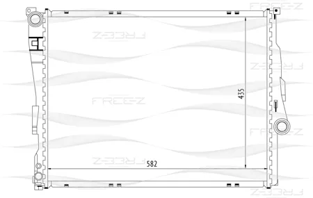 FREE-Z KK0122 радиатор BMW 1(E81,E82,E87,E88) 3(E46) 98>