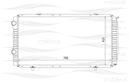 FREE-Z KK0127 радиатор Citroen Jumper 94>