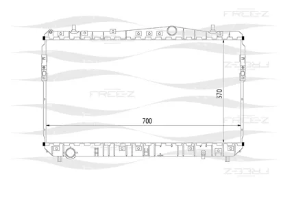 FREE-Z KK0129 радиатор Chevrolet Lacetti Nubira 05>