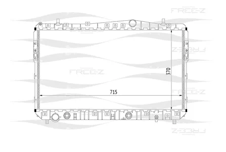 FREE-Z KK0130 радиатор Daewoo Lacetti Nubira 03>