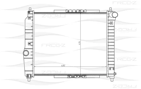 FREE-Z KK0131 радиатор Chevrolet Aveo Aveo 05>