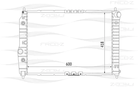 FREE-Z KK0132 радиатор Chevrolet Aveo Aveo 02>