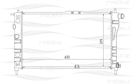 FREE-Z KK0136 радиатор Daewoo Nexia 95>