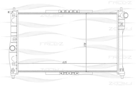 FREE-Z KK0138 радиатор Daewoo Lanos 97>