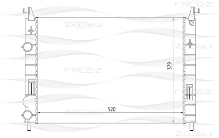 FREE-Z KK0140 радиатор Fiat AlbeaPalio 96>