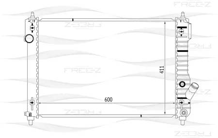 FREE-Z KK0141 радиатор Chevrolet Aveo 08>
