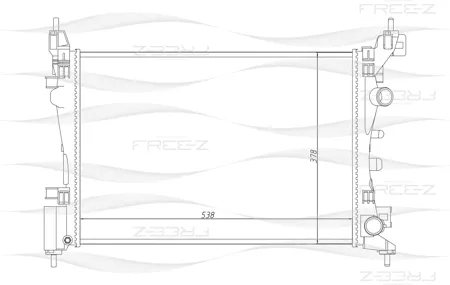 FREE-Z KK0144 радиатор Opel Corsa 06>
