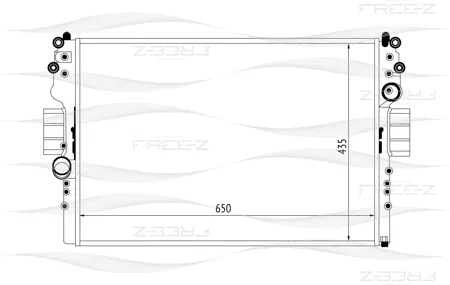 FREE-Z KK0145 Радиатор Iveco Daily