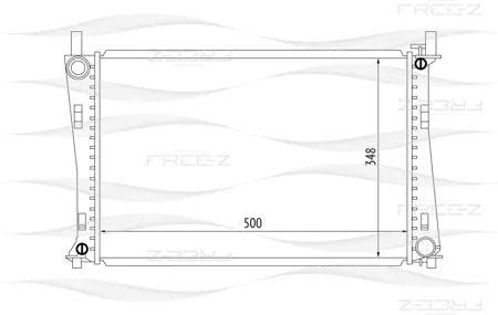FREE-Z KK0147 Радиатор Ford Fiesta Fusion 01>