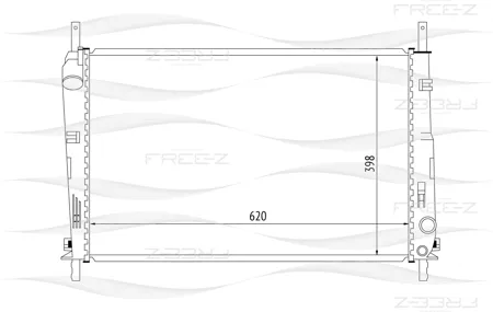 FREE-Z KK0148 радиатор Ford Mondeo 00>