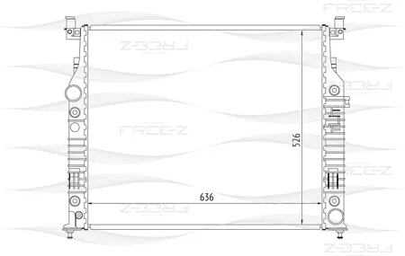 FREE-Z KK0153 радиатор Mercedes W461X164W164W251 05>