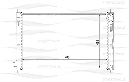 FREE-Z KK0158 радиатор Mitsubishi Lancer 08>