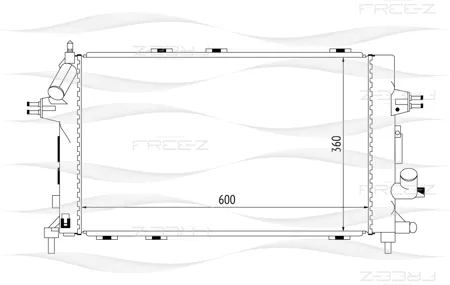 FREE-Z KK0162 радиатор Opel Astra Zafira 06>