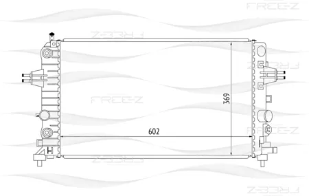 FREE-Z KK0163 радиатор Opel Astra Zafira 05>