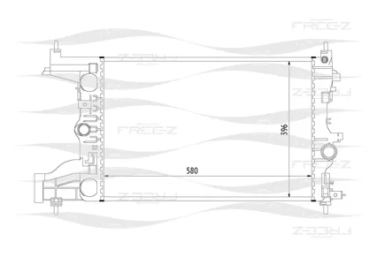 FREE-Z KK0165 радиатор Chevrolet Cruze 09>