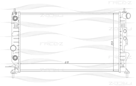 FREE-Z KK0167 радиатор Opel Vectra 95>